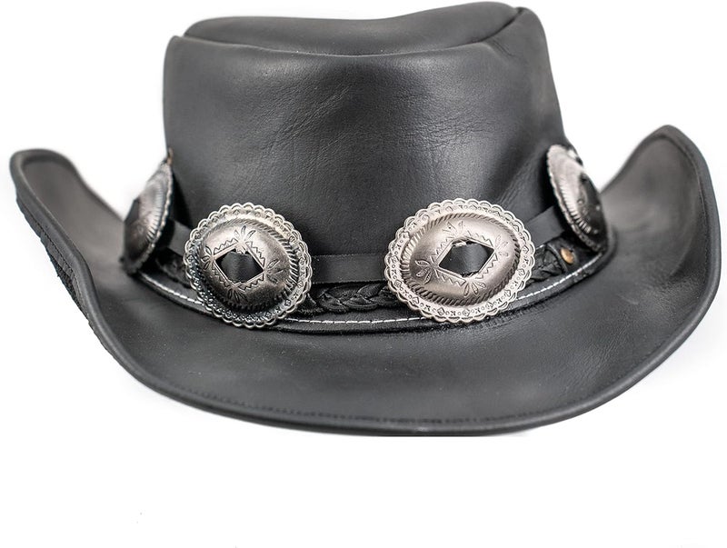 Funk Plus Store Concho Hat Band Genuine Leather - Image 4
